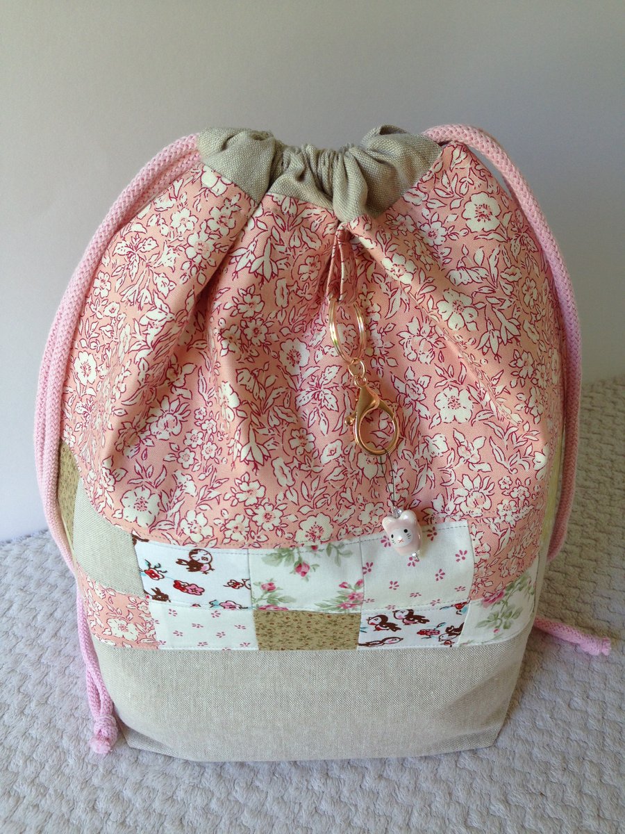 Lovely Liberty and Linen project bag.