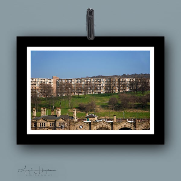 Large A3 Colour Photo Parkhill Flats - Midland Station Sheffield