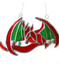  Fire Dragon Suncatcher Stained Glass Mythical - Image 7