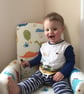 Kids Chair Armchair Black Faux Leather Children's Child's Bedroom Nursery Boys - Image 3