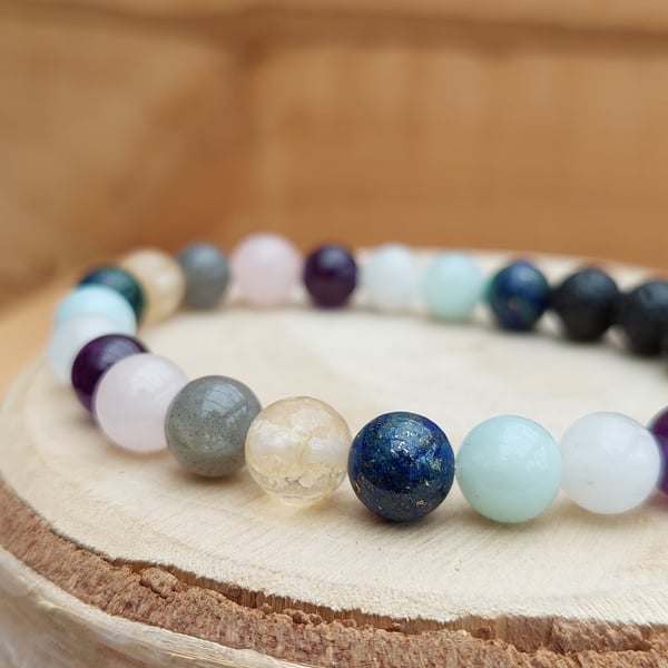 First Moon crystal diffuser bracelet
