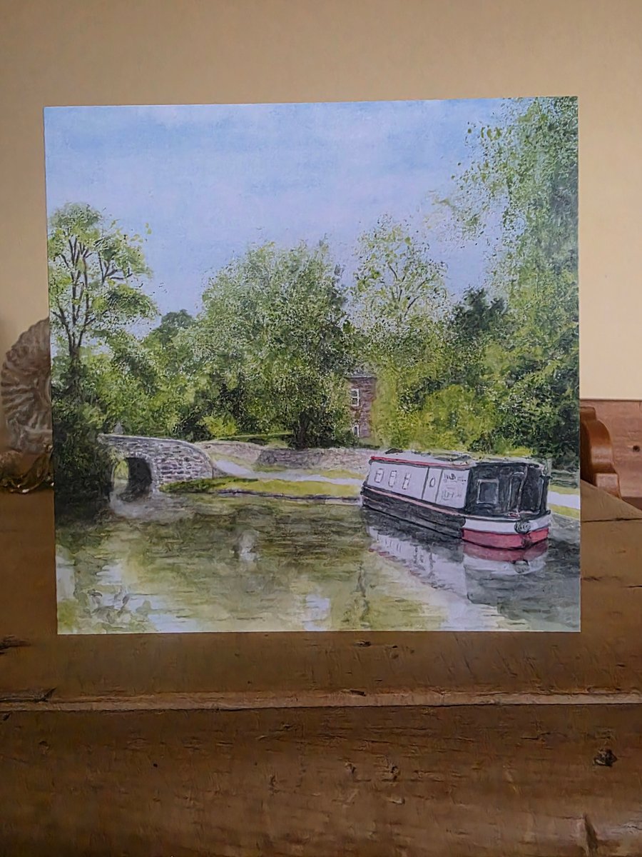 'Gone Gongoozlin' ' blank art card