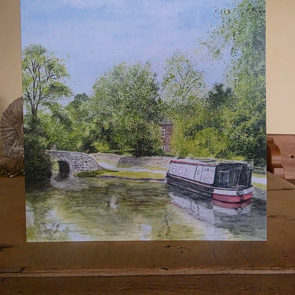 'Gone Gongoozlin' ' blank art card