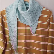 Crochet Scarf Wrap Mint Green Sale