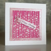 Pink Raindrop Birthday Card