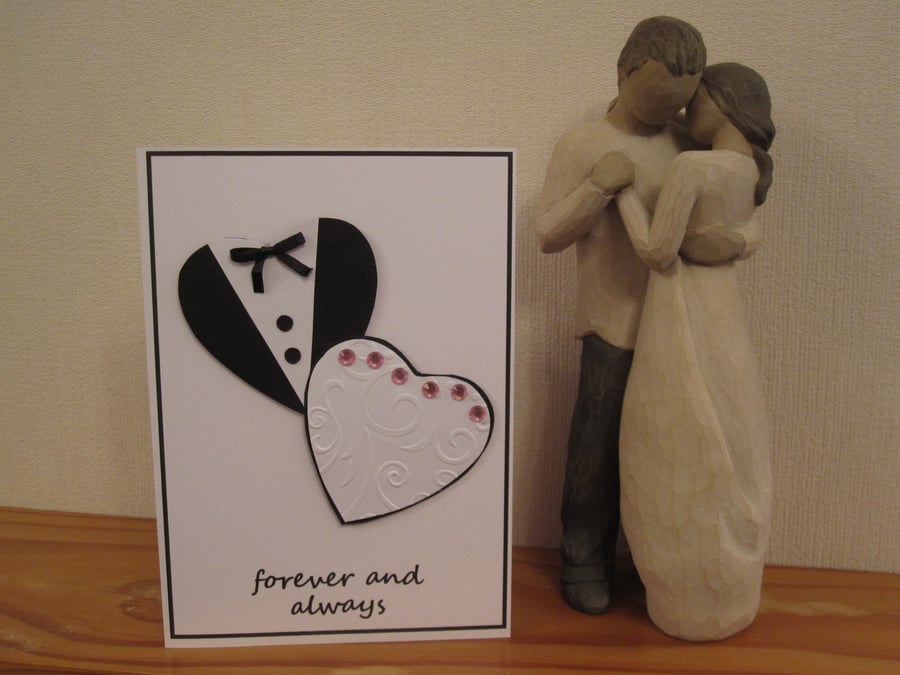 Forever and Always Wedding Card