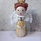 Large Queen Elizabeth I peg doll