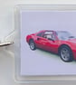 Ferrari 328GTS 1987 - Keyring with 50x35mm Insert - Image 2