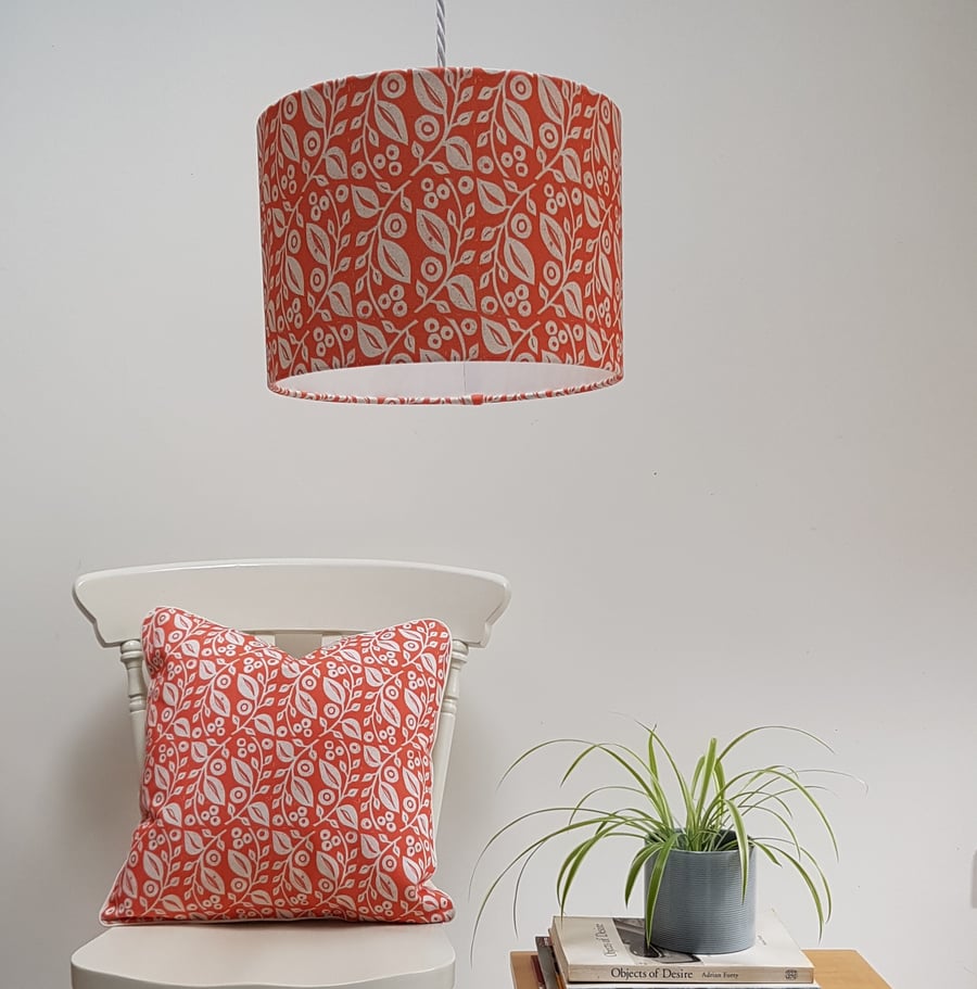 30cm 'Lucy' lampshade in Coral