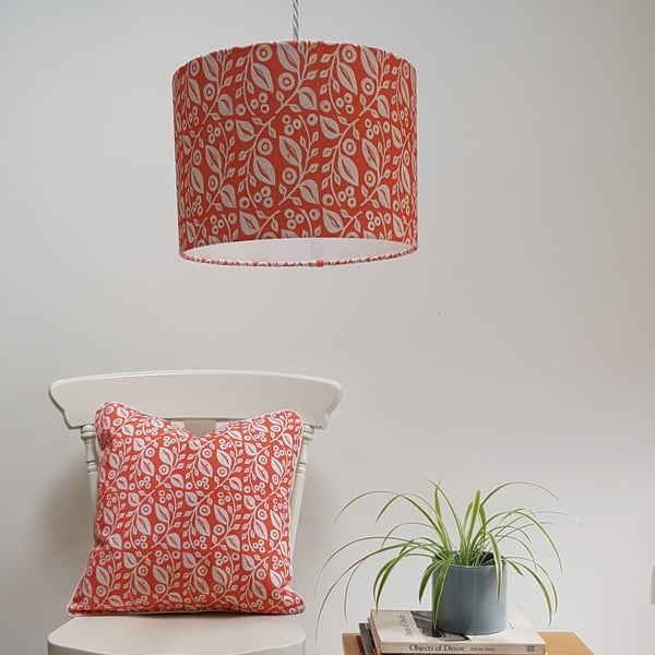 30cm 'Lucy' lampshade in Coral