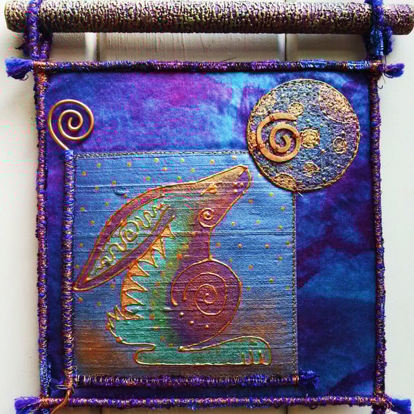 HHP105  - Moon Gazey Hare Wall Hanging RESERVED