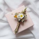 Dried Flower Mini Posies in a Pale Pink Gift Box