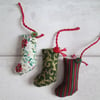 Scrapbox Stockings, Tiny Stocking Tree Decorations