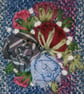Embroidered Notepad - Blue Roses - Image 2