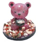 Heartfire Guardian Bear Sculpture Rhodonite & Red Agate