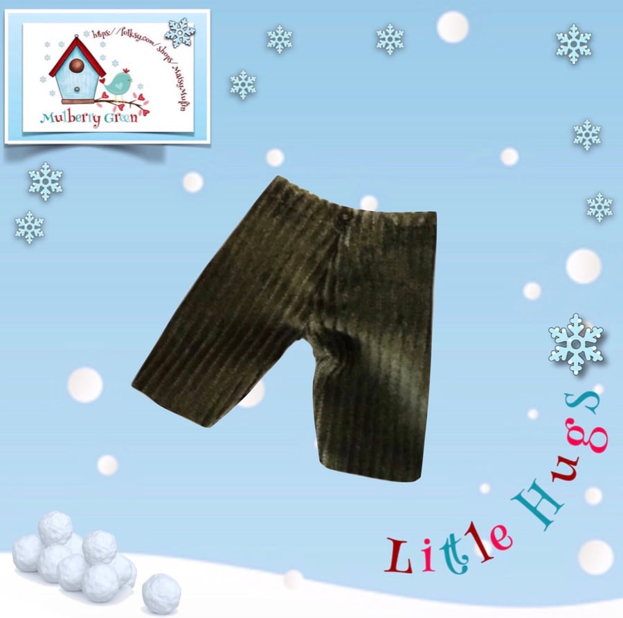 Little Hugs’’ Olive Green Cord Trousers
