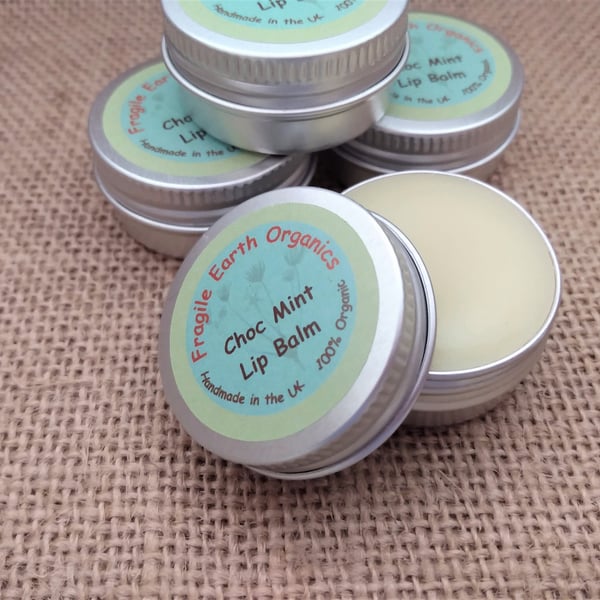 Chocolate Mint Organic Lip Balm