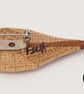 Handmade Leaf Brooch - Reclaimed Oak and Sapele Wood Jewellery - Image 8