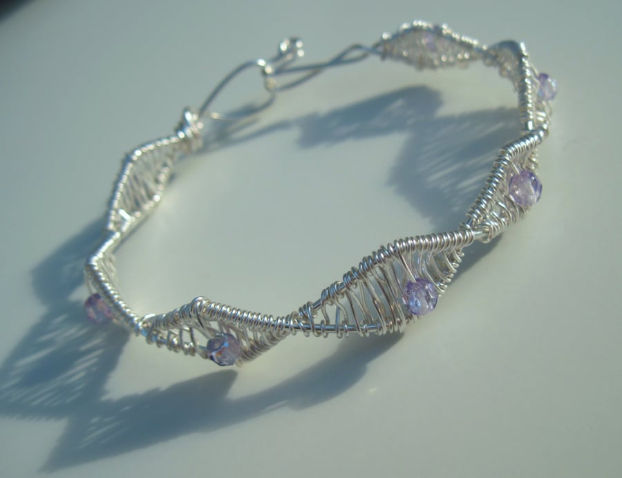 Crystal Woven Tennis Bracelet
