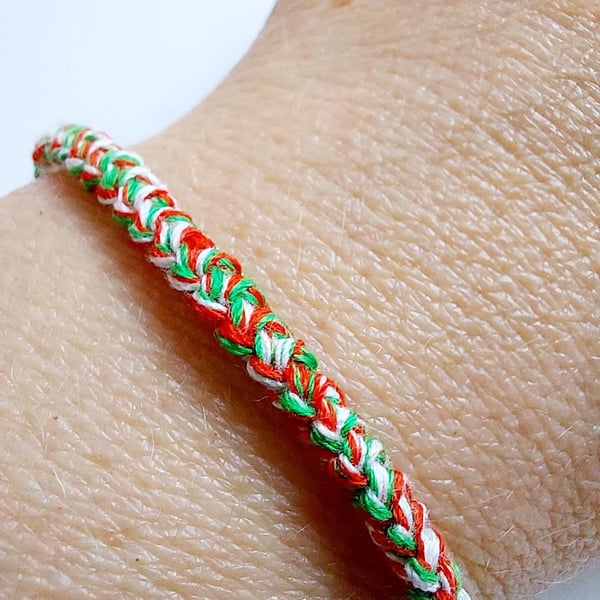 Cord Bracelet - Welsh Colours