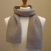 Ladies merino scarf, Wool anniversary gift