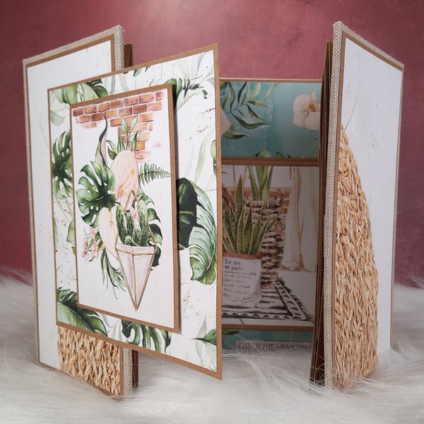 Handmade Scrapbook Photo Album - Tropical Memories.