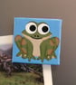 Frog Magnet - original painted fridge magnet of cute frog - Image 6