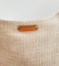 Cream leaf reversible knot bag,  handbag,  tote bag.  - Image 9