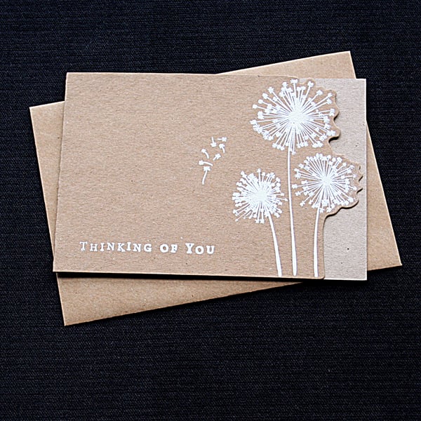 Thinking Of You Wildflowers - Handcrafted (blank) Card - dr18-0060