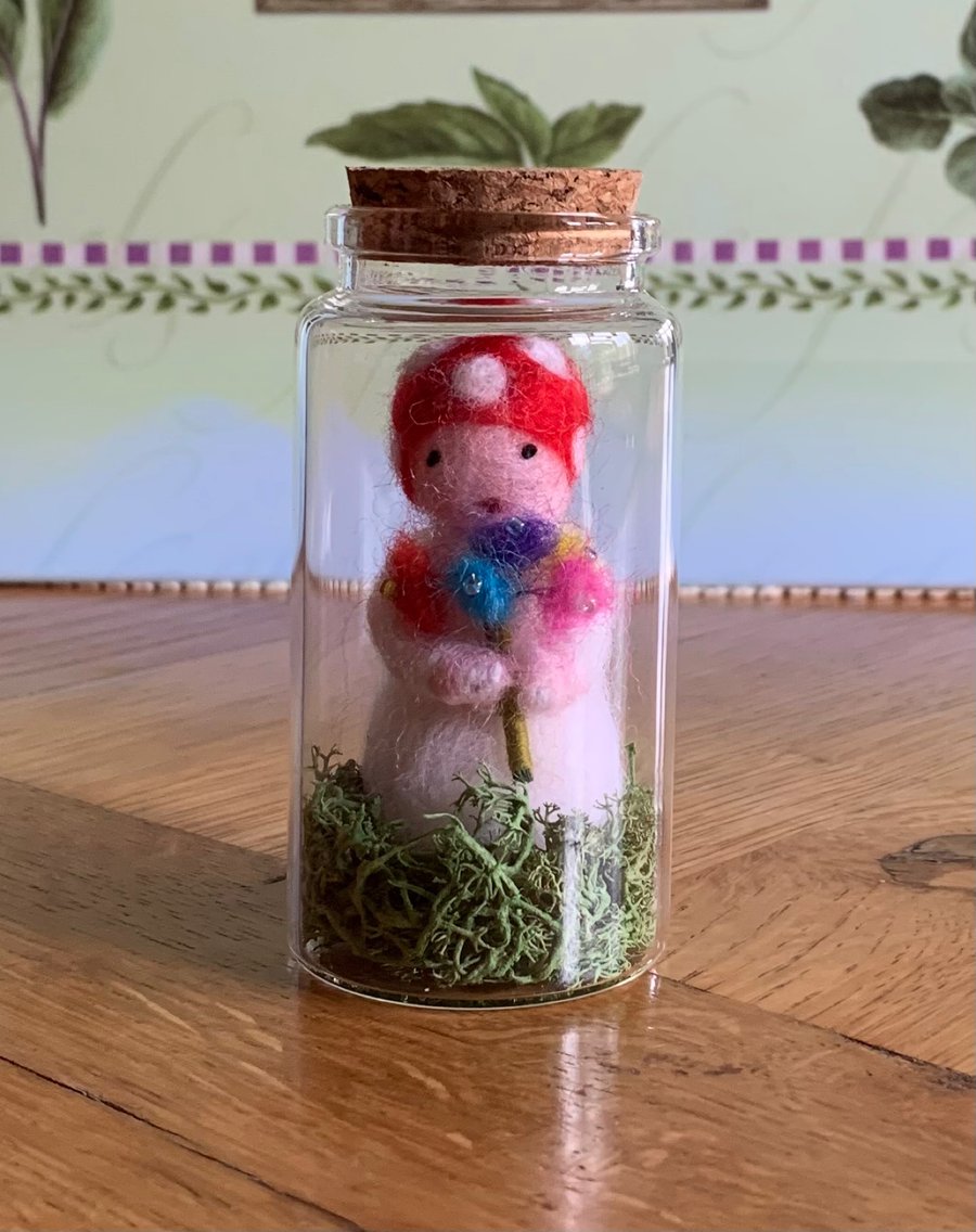  Needle felted Waldorf sprite