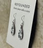 'pottery' enamel earrings with sterling silver - Image 3