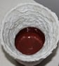 CUSTOMER ORDER DO NOT BUY Red & White hand made ceramic pot - Image 3