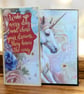 Chase Your Dreams, They Know The Way Unicorn Greeting Card