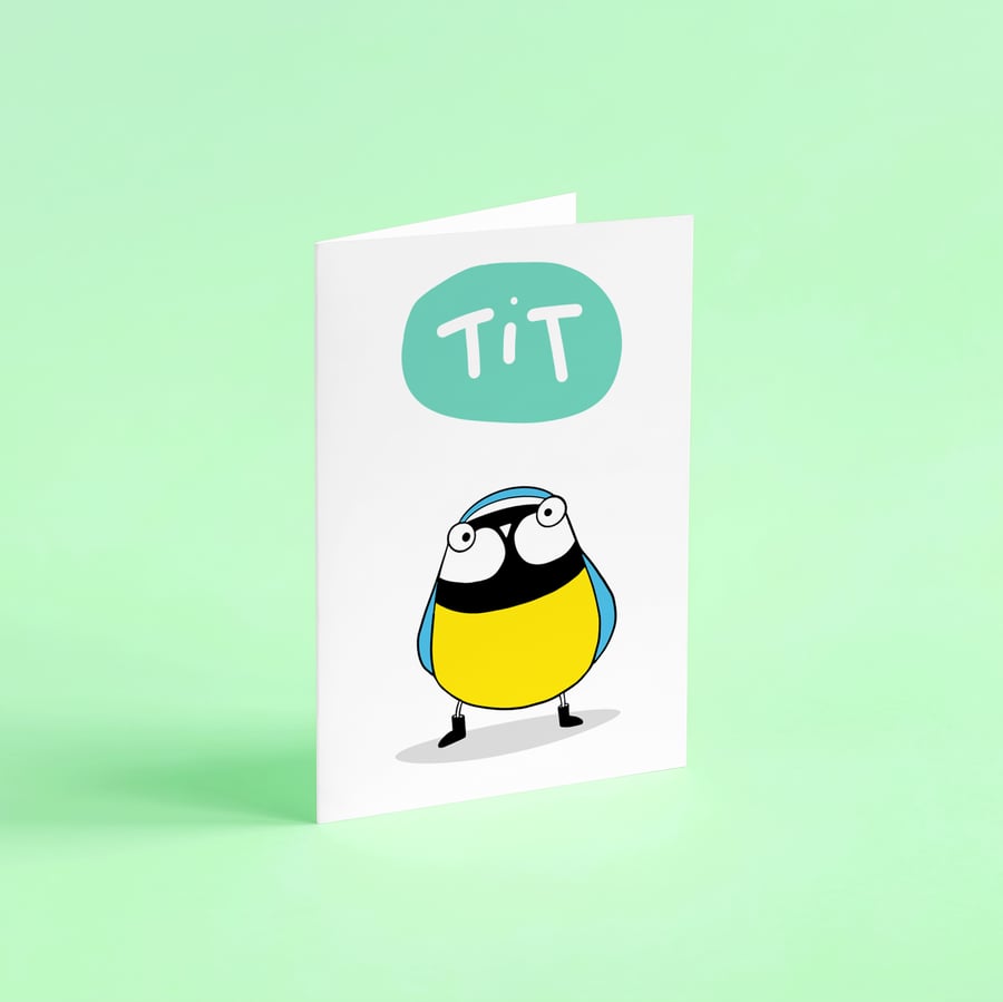 Blue tit card 