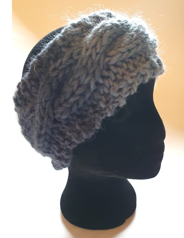 Handknitted cable earmuffs - headband