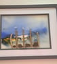 Sea Glass Gulls on a Post 