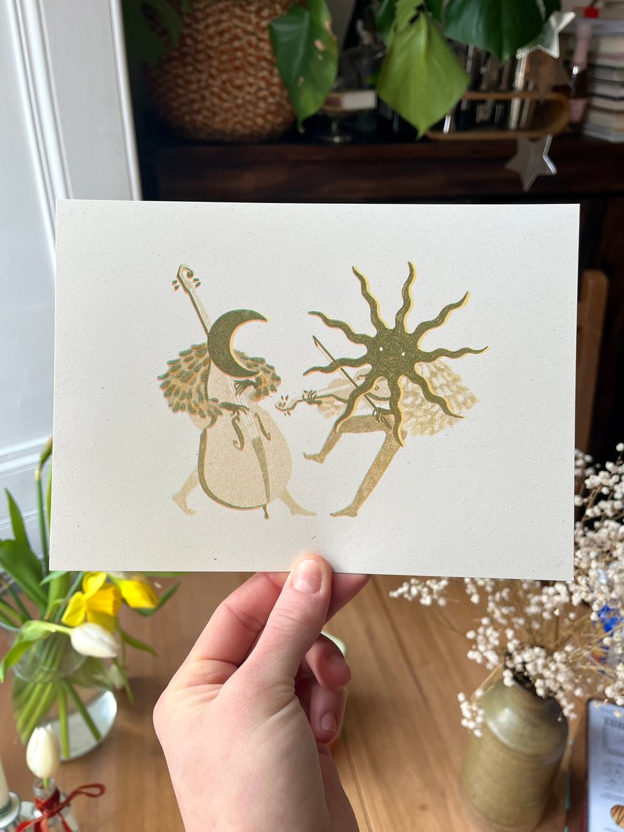 Solstice Dance - A5 Risograph Print