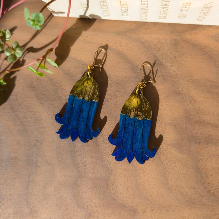 Gilded Bluebell Earrings – Spring Blooms Collection with FREE Delivery