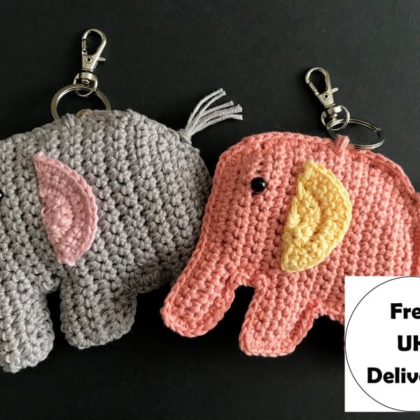 Elephant Key Rings Crochet Kit