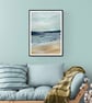 'Beach Days' A4 or A3 Seascape Print - Image 2