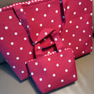 Parent and child matching tote bags 