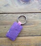 Liberty fabric and felt key ring. - Image 2