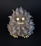 Grey Scraggle Monster. Handmade Needle Felted Fibre Art by The Mossy Nook