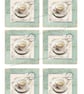 Vintage inspired teacups digital download ephemera 