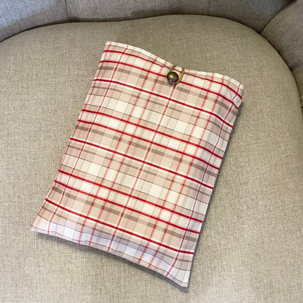 Autumnal Winter Tartan Book Sleeve