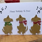 Singing Dogs Birthday Card