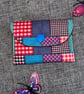 Gift Card Wallet, Patchwork style material, 