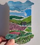 Fresh Fields Cottage - Original miniature collage. A5 Mounted - Image 8