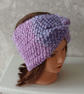 HAND KNIT Ladies Blueberry Ice Headband - Image 4