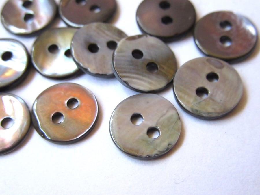 Small Mother Of Pearl Buttons X12